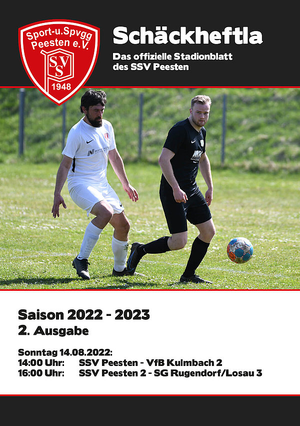 Ausgabe 2 - 14.08.2022 - SSV Peesten - VfB Kulmbach 2