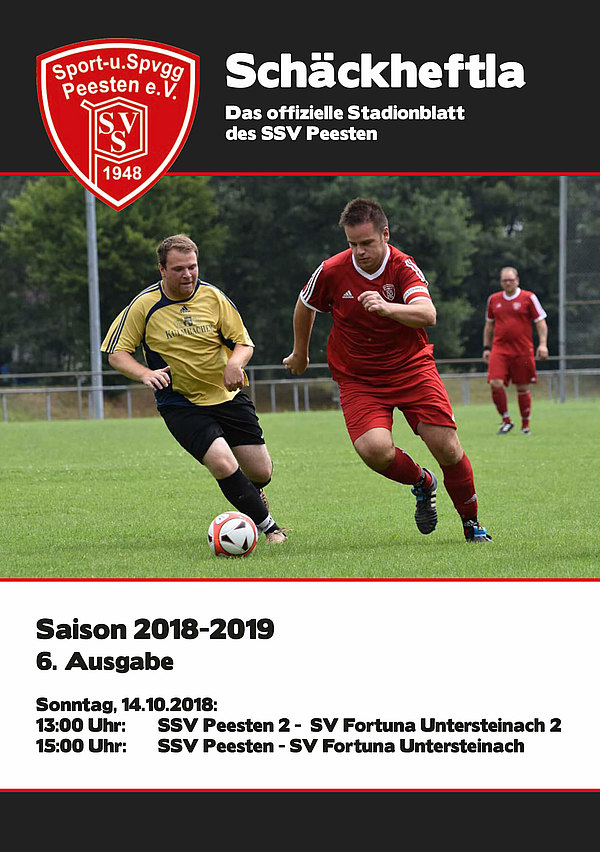 Ausgabe 6 - 14.10.2018 - SSV Peesten - SV Fortuna Untersteinach