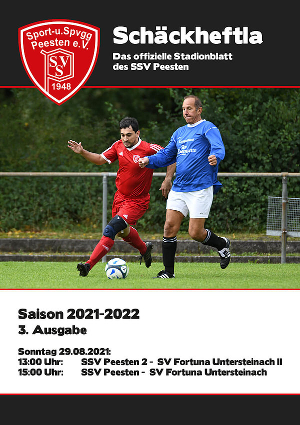 Ausgabe 3 - 29.08.2021 - SSV Peesten - SV Fortuna Untersteinach