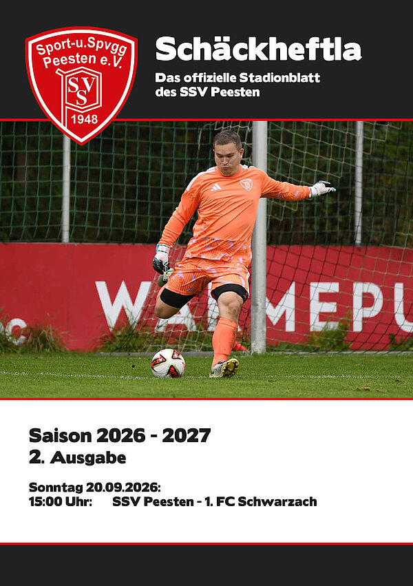 Ausgabe 2 - 20.09.2026 - SSV Peesten - 1. FC Schwarzach