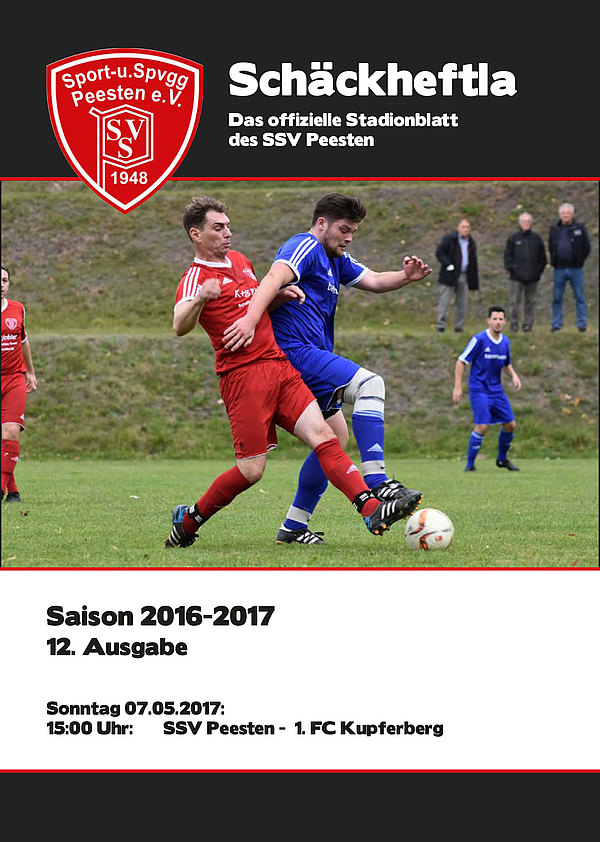Ausgabe 12 - 07.05.2017 - SSV Peesten - 1. FC Kupferberg