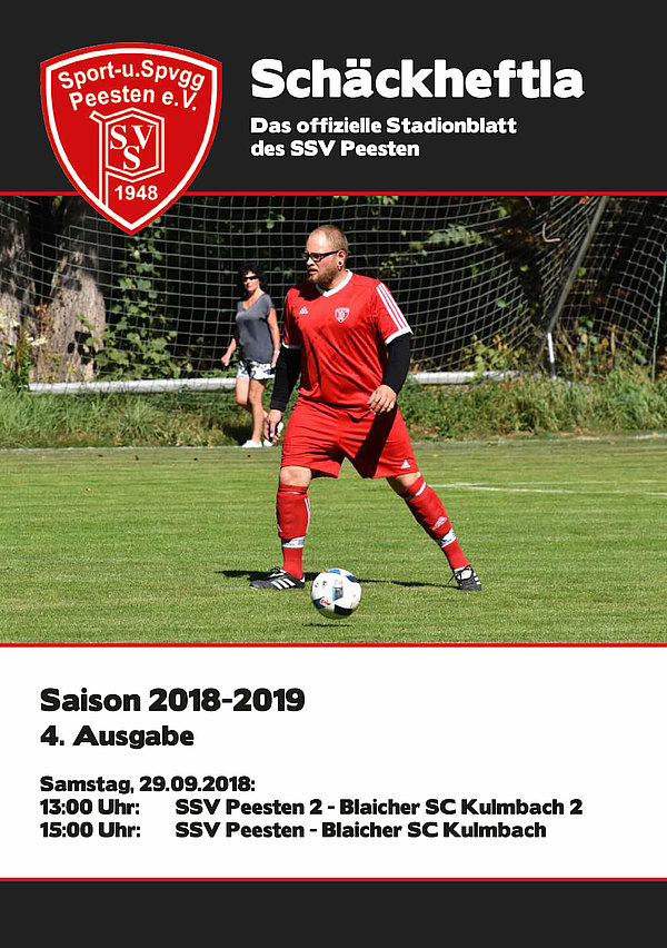 Ausgabe 4 - 29.09.2018 - SSV Peesten - Blaicher SC Kulmbach