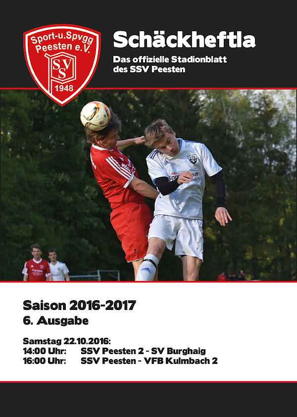 Ausgabe 6 - 22.10.2016 - SSV Peesten - VfB Kulmbach 2