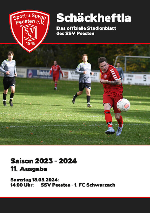 Ausgabe 11 - 18.05.2024 - SSV Peesten - 1. FC Schwarzach