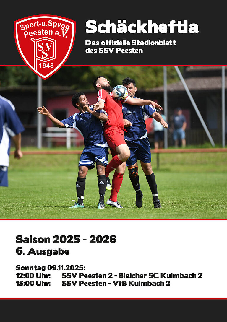 Ausgabe 6 - 09.11.2025 - SSV Peesten - VfB Kulmbach 2