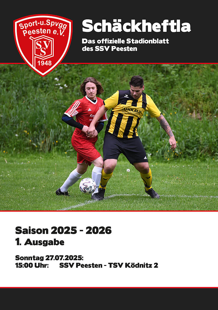 Ausgabe 1 - 27.07.2025 - SSV Peesten - TSV Ködnitz 2