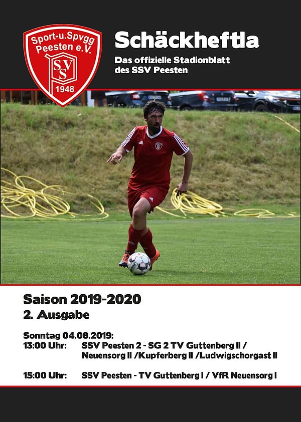 Ausgabe 2 - 04.08.2019 - SSV Peesten - TV Guttenberg I / VfR Neuensorg I