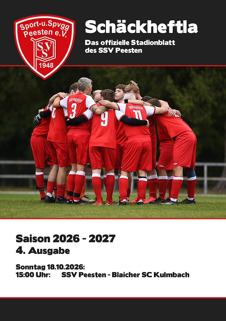 Ausgabe 4 - 18.10.2026 - SSV Peesten - Blaicher SC Kulmbach