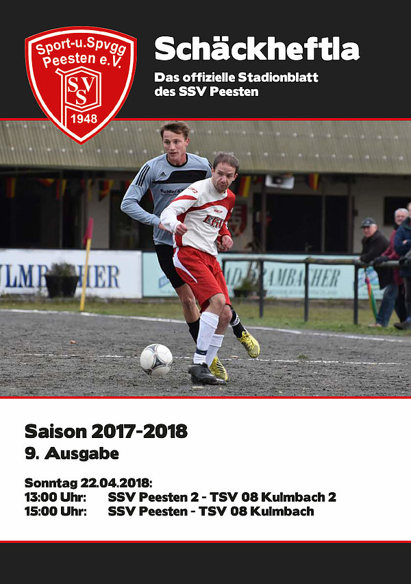 Ausgabe 9 - 22.04.2018 - SSV Peesten - TSV 08 Kulmbach