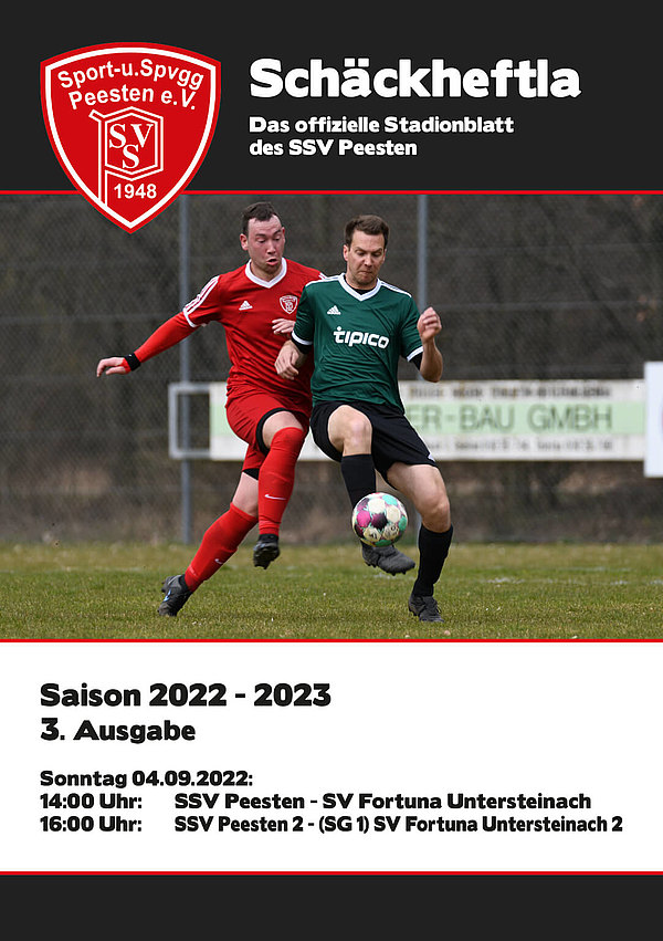 Ausgabe 3 - 04.09.2022 - SSV Peesten - SV Fortuna Untersteinach