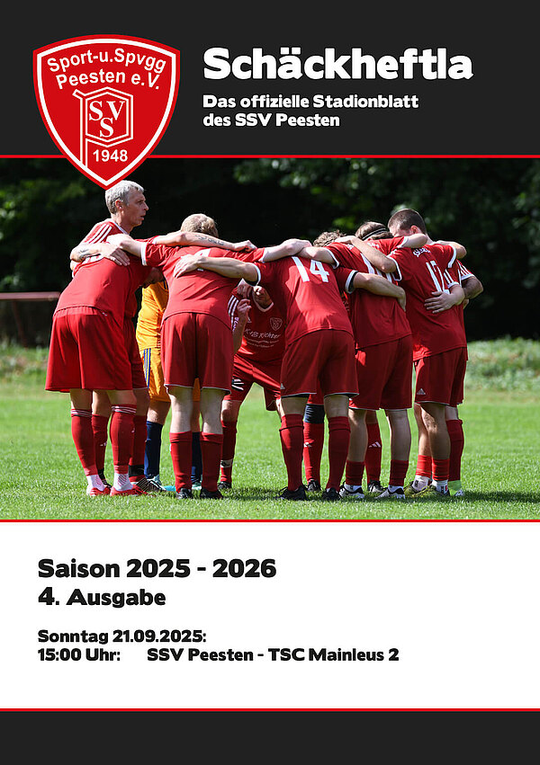 Ausgabe 4 - 21.09.2025 - SSV Peesten - TSC Mainleus 2